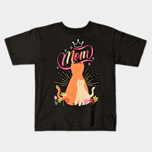 Mom Cat Kids T-Shirt